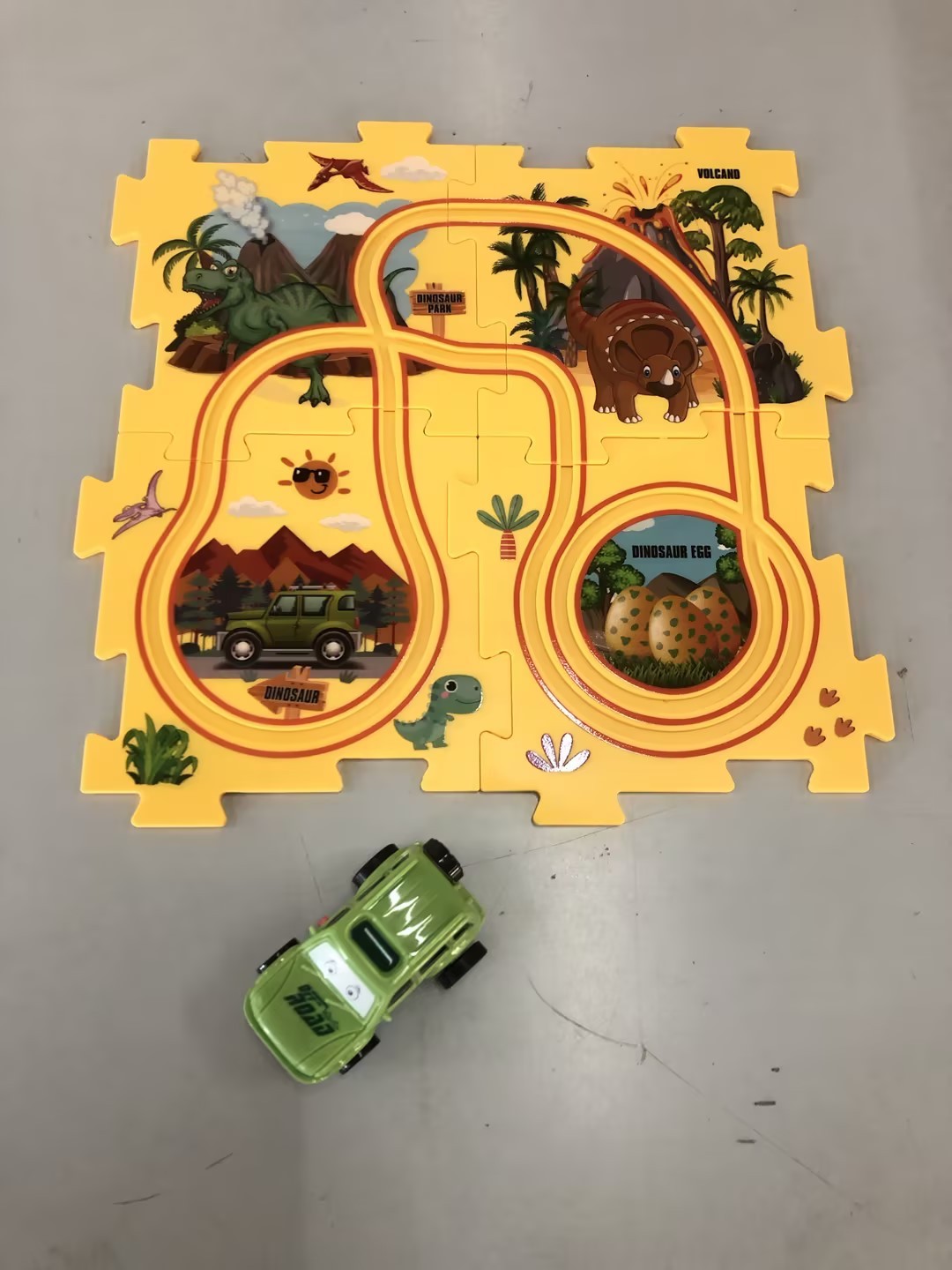 Kinder Puzzle Elektrische Eisenbahn Speeder DIY Montage Elektrische Auto Automatische Schiene Stadt Szene Bau Bildung Spielzeug Geschenk