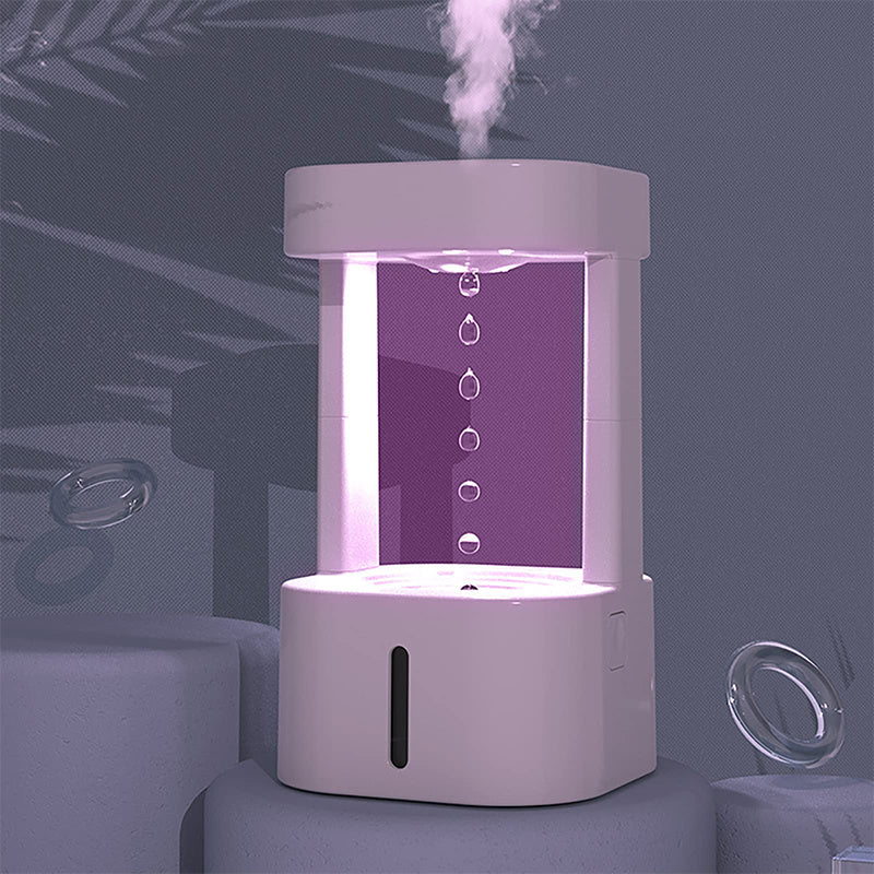 Kreativer Anti-Schwerkraft-Wassertropfen-Luftbefeuchter, Klimaanlage, Nebelspray, leises Schlafzimmer, Büro für den Haushalt, mit 580 ml Wassertank