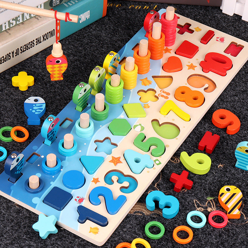 Kinder 3D Alphabet Anzahl Puzzle Baby bunte geometrische digitale Brief pädagogisches Spielzeug
