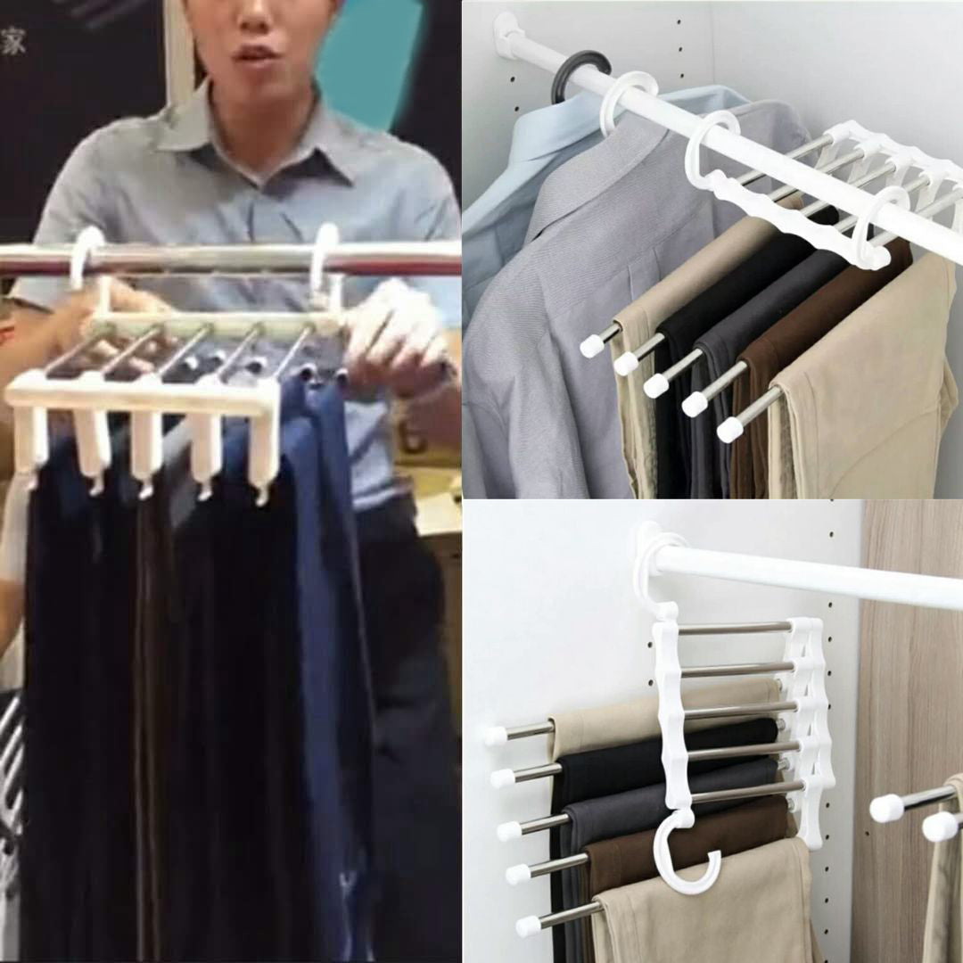 mehrschichtige Hängende Hosen Lagerregal 5 In 1 Edelstahl