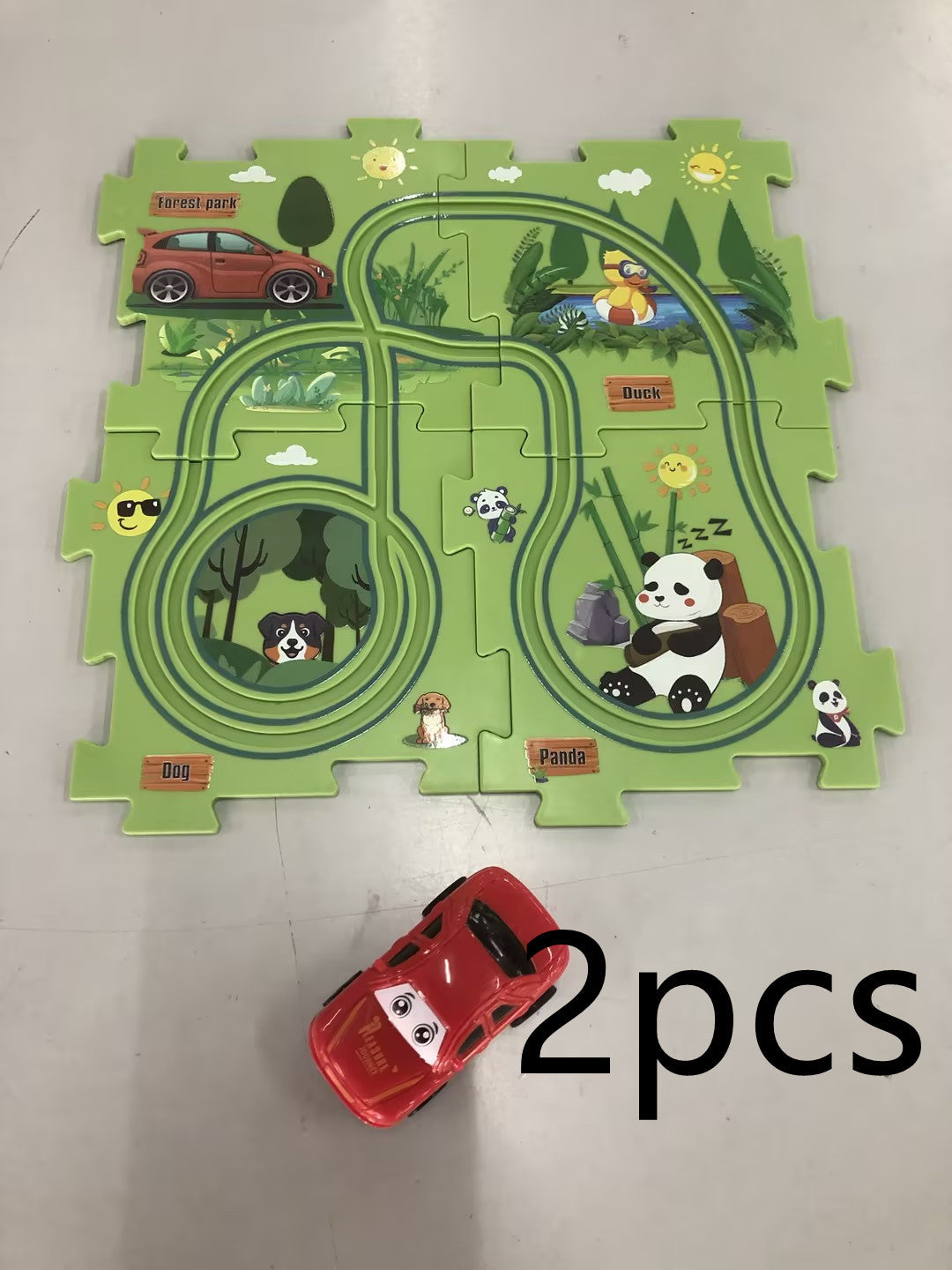 Kinder Puzzle Elektrische Eisenbahn Speeder DIY Montage Elektrische Auto Automatische Schiene Stadt Szene Bau Bildung Spielzeug Geschenk