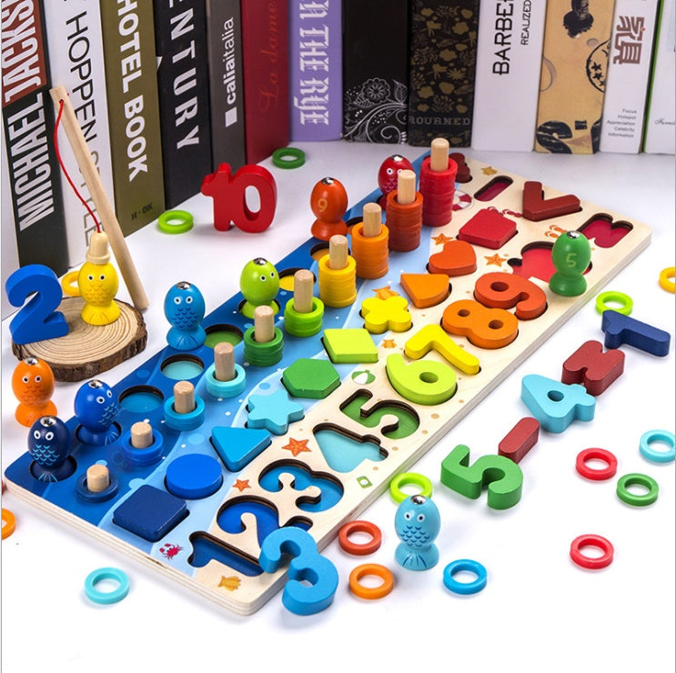 Kinder 3D Alphabet Anzahl Puzzle Baby bunte geometrische digitale Brief pädagogisches Spielzeug