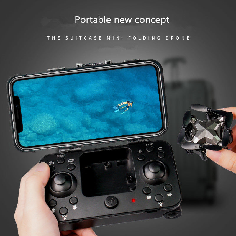 Neu Gepäck Box Lagerung Box Falten Mini UAV Luft Fotografie Fernbedienung Vier Achsen kinder Spielzeug Drone