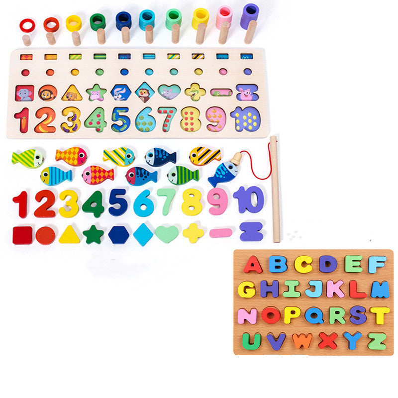 Kinder 3D Alphabet Anzahl Puzzle Baby bunte geometrische digitale Brief pädagogisches Spielzeug