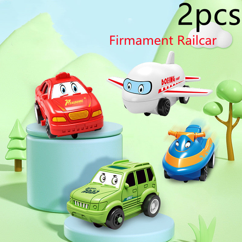 Kinder Puzzle Elektrische Eisenbahn Speeder DIY Montage Elektrische Auto Automatische Schiene Stadt Szene Bau Bildung Spielzeug Geschenk