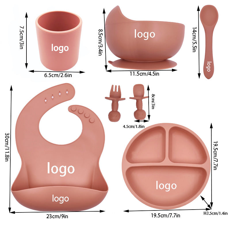 Ensemble de couverts pour bébé en silicone