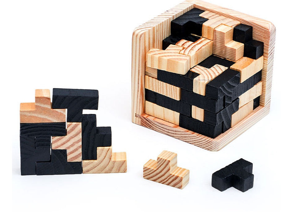 Heißer Verkauf Holz Puzzle Kongming Schloss Luban Schloss Spielzeug