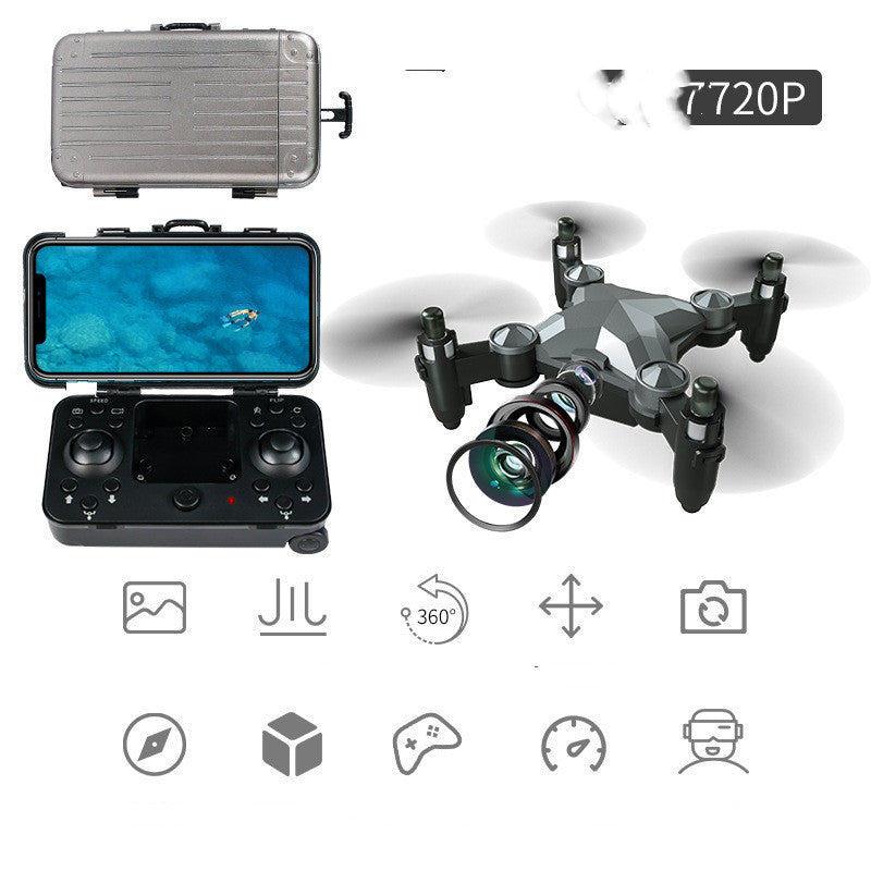 Neu Gepäck Box Lagerung Box Falten Mini UAV Luft Fotografie Fernbedienung Vier Achsen kinder Spielzeug Drone
