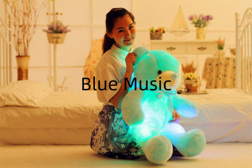 Kreatives Leuchten LED Teddybär Kuscheltiere Plüschtier Buntes leuchtend Geschenk für Kinder Kissen
