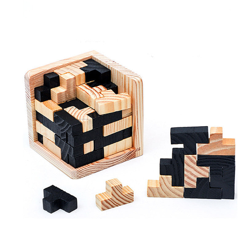 Heißer Verkauf Holz Puzzle Kongming Schloss Luban Schloss Spielzeug