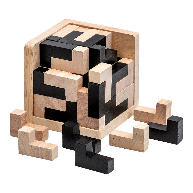 Heißer Verkauf Holz Puzzle Kongming Schloss Luban Schloss Spielzeug