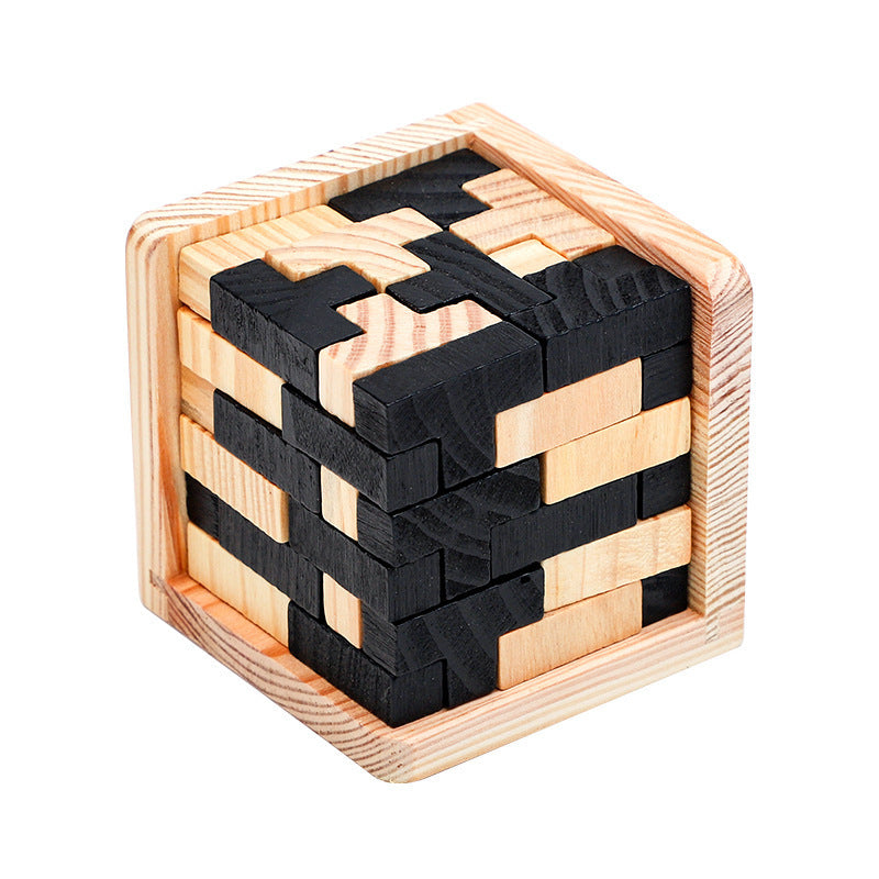 Heißer Verkauf Holz Puzzle Kongming Schloss Luban Schloss Spielzeug