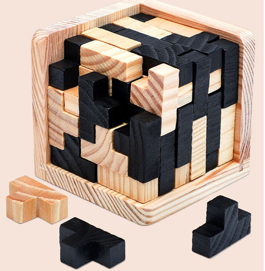 Heißer Verkauf Holz Puzzle Kongming Schloss Luban Schloss Spielzeug