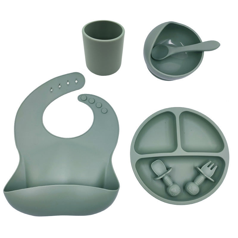 Ensemble de couverts pour bébé en silicone