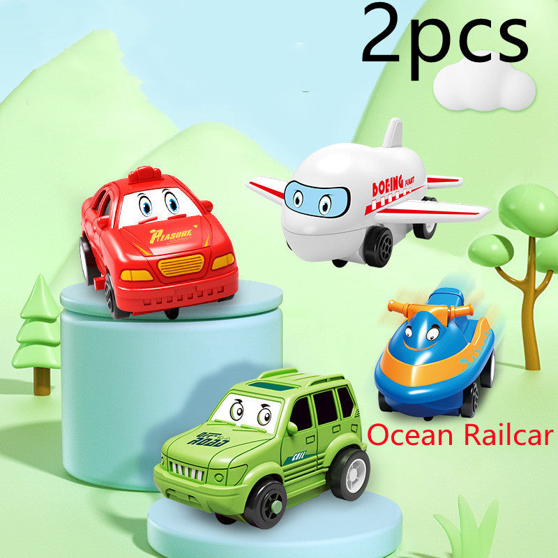 Kinder Puzzle Elektrische Eisenbahn Speeder DIY Montage Elektrische Auto Automatische Schiene Stadt Szene Bau Bildung Spielzeug Geschenk