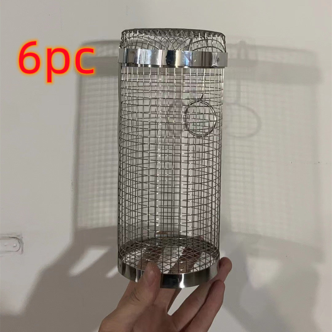 Roll Grillen Korb Metall BBQ Grill Korb Net Tragbare Outdoor Camping Grill Rack Küche Gadgets