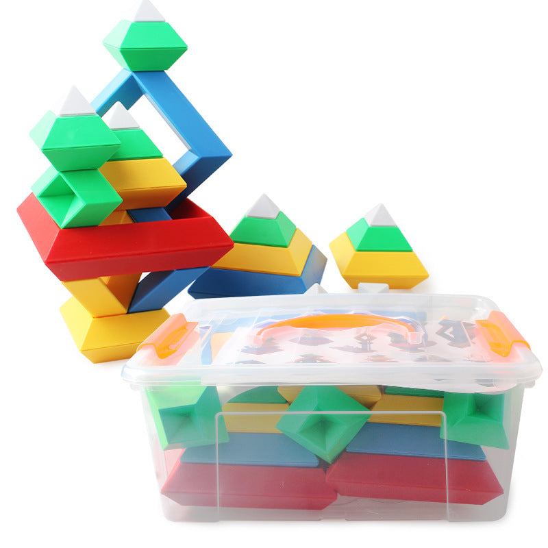 Kinder Regenbogen Turm Ring Holz Jenga Farbe Kognitiven Set Formen Bausteine Montessori Pädagogisches Spielzeug für Kinder