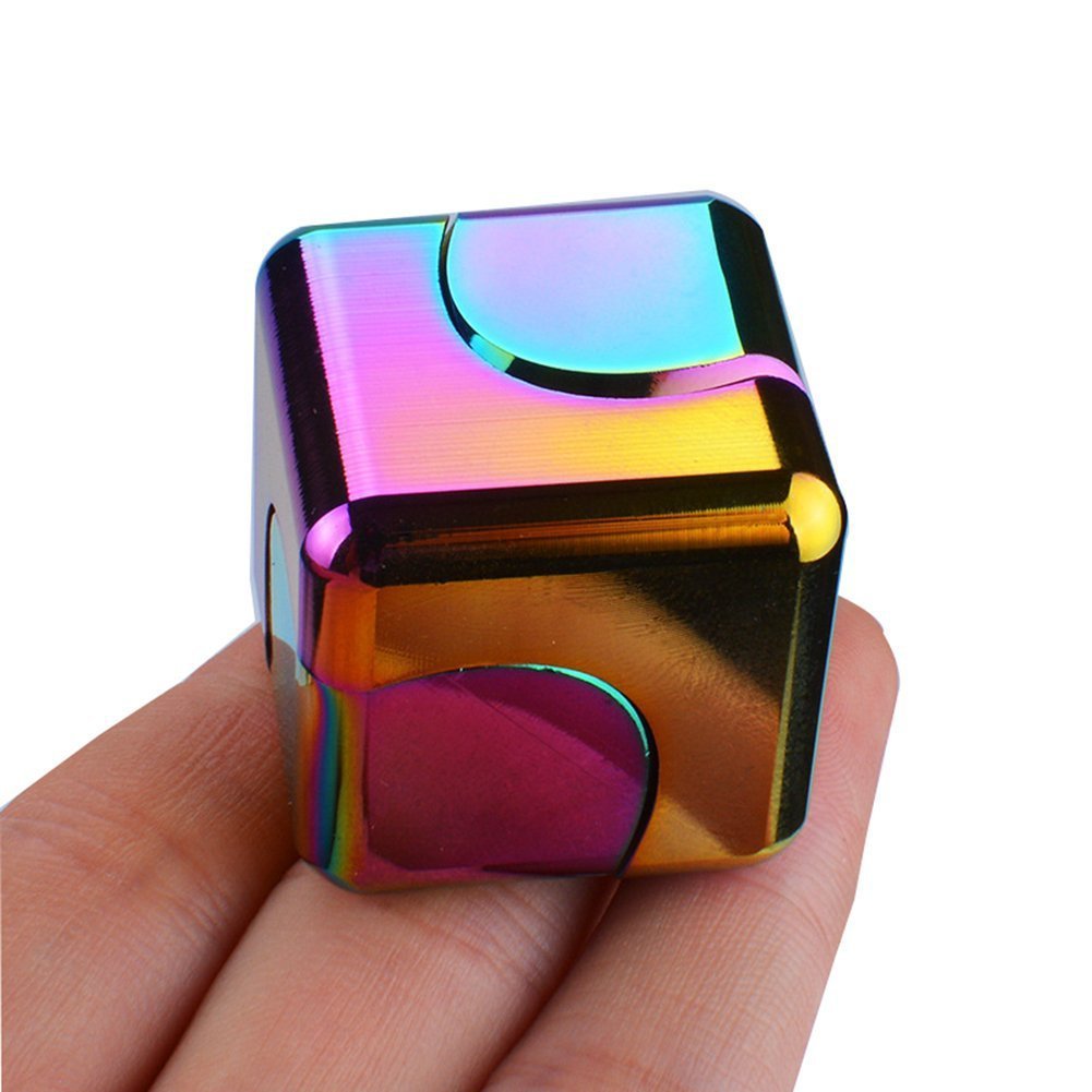 Neue bunte Spinning Fidget Spinner Stress Relief Speelgoed Metalen Hand Spinner Stille Top Vinger Spinner Männer Frauen