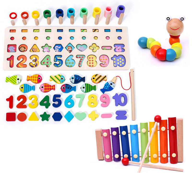 Kinder 3D Alphabet Anzahl Puzzle Baby bunte geometrische digitale Brief pädagogisches Spielzeug
