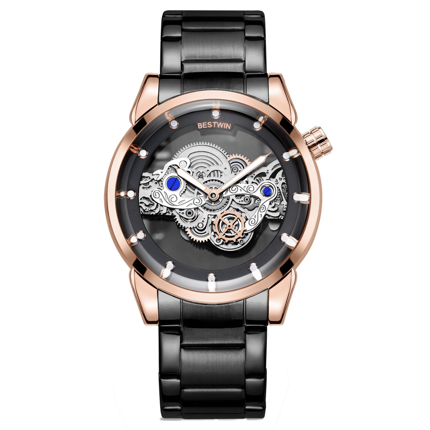 Persönlichkeit leuchtende hohle Quarz-Herrenuhr