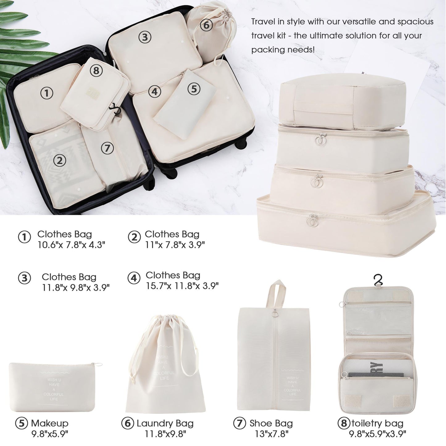 Hartschalenkoffer 4-teilig Set Leicht 16 Zoll, 20 Zoll, 24 Zoll, 28 Zoll Reisekoffer.