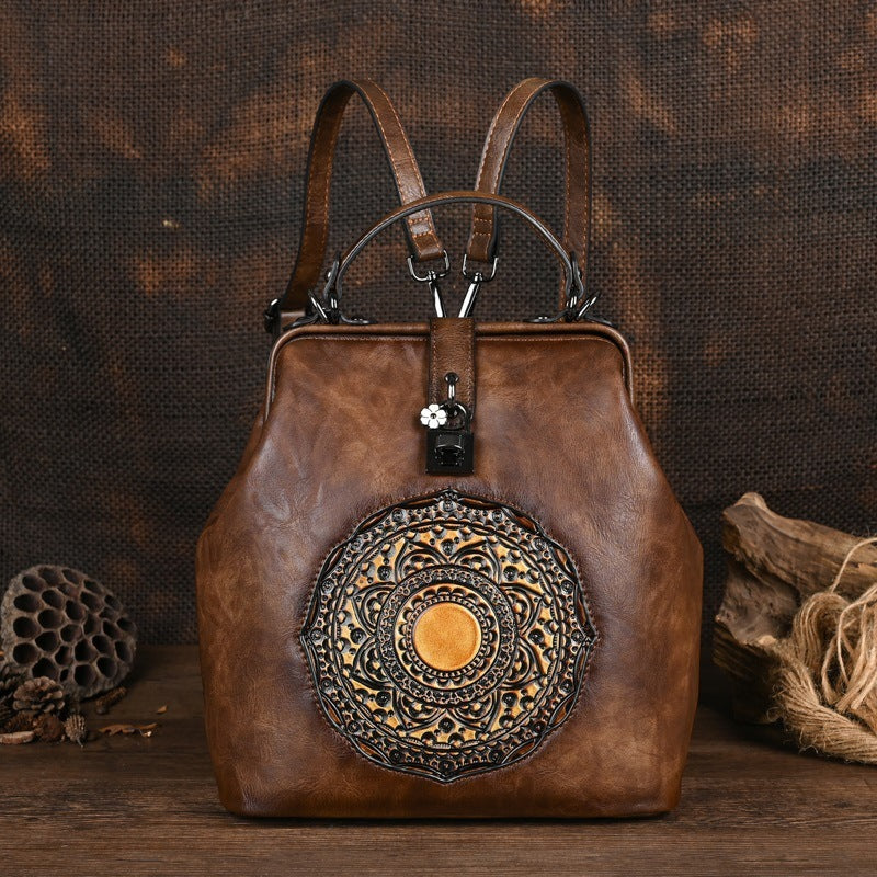 Freizeitreise Retro Prägung Damen Rucksack