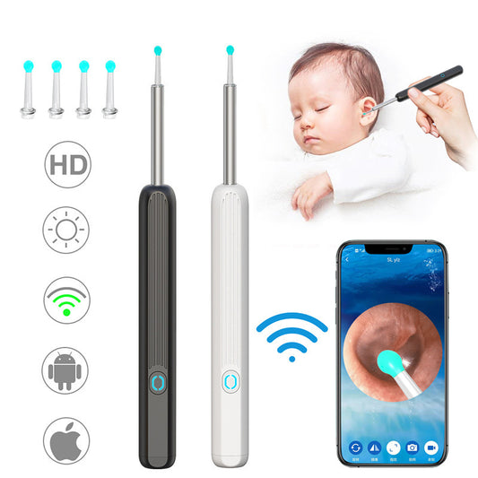 NE3 Ohrenreiniger Otoskop Ohrenschmalz-Entfernungswerkzeug mit Kamera LED-Licht Kabelloses Ohrenendoskop Ohrenreinigungsset für iPhone