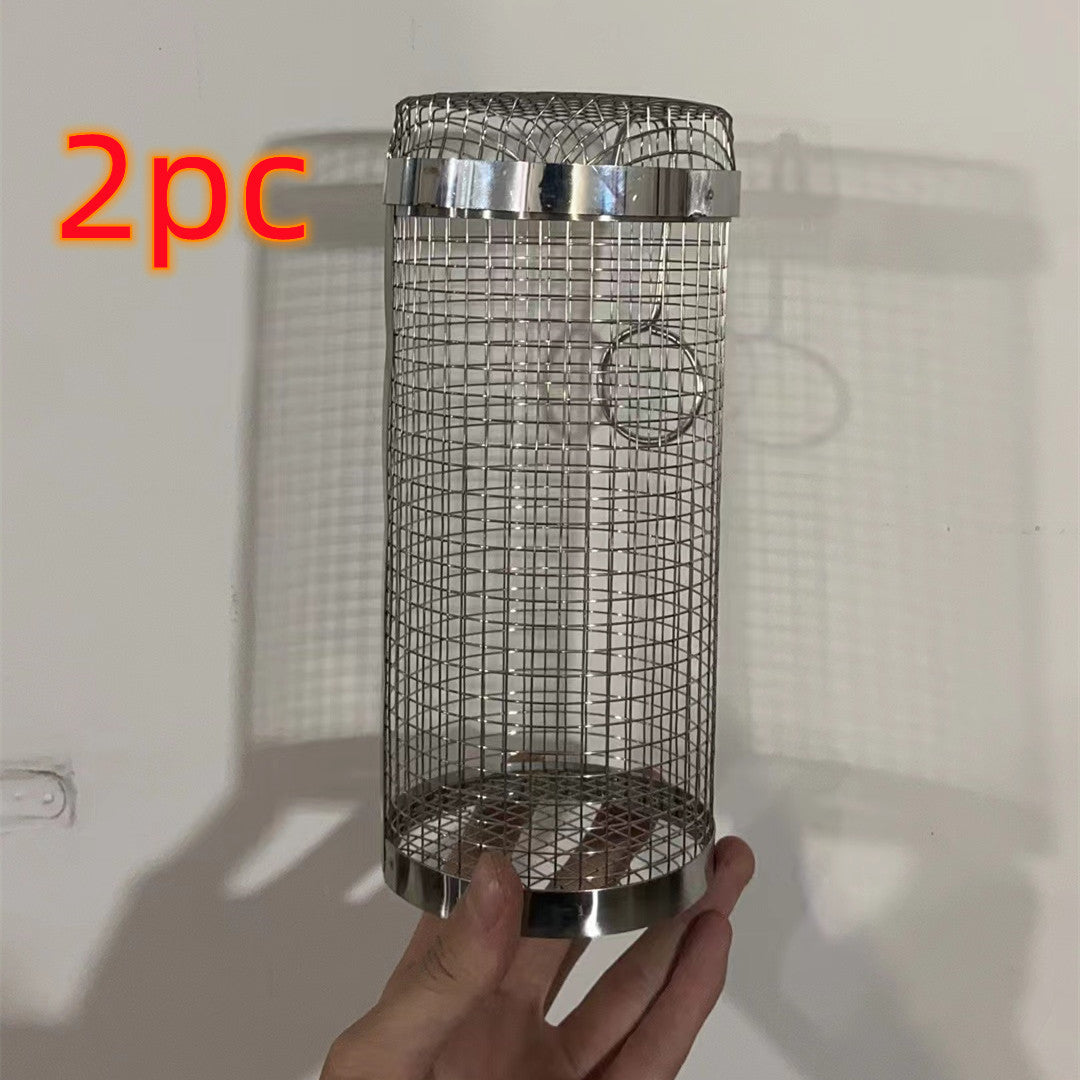 Roll Grillen Korb Metall BBQ Grill Korb Net Tragbare Outdoor Camping Grill Rack Küche Gadgets