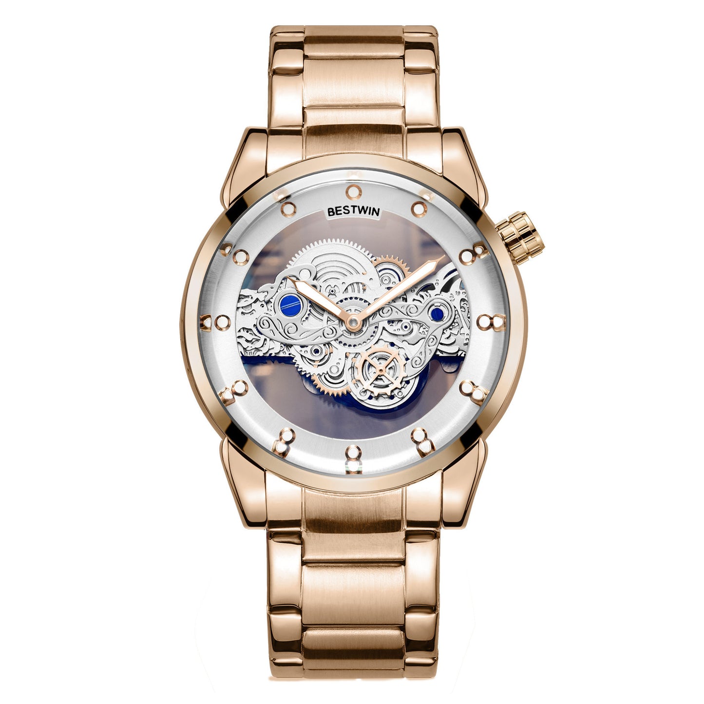 Persönlichkeit leuchtende hohle Quarz-Herrenuhr