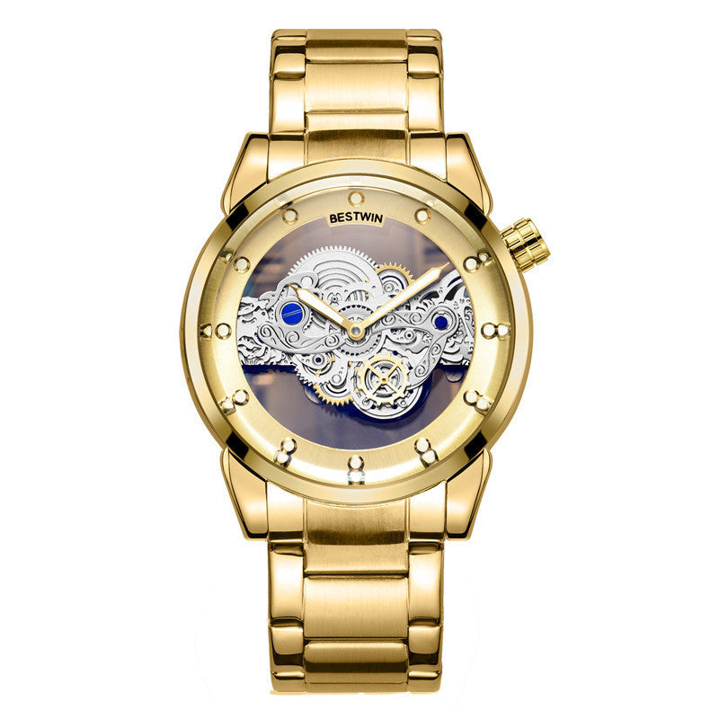 Persönlichkeit leuchtende hohle Quarz-Herrenuhr