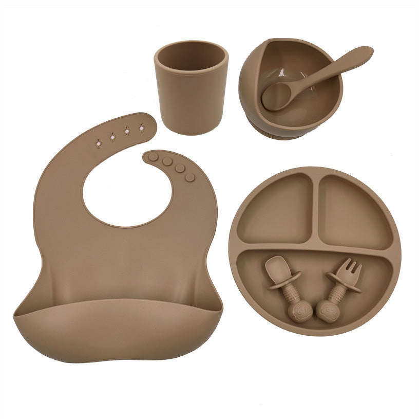 Ensemble de couverts pour bébé en silicone