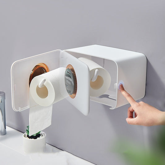 Wandmontierter Stanzfreier Papierhalter für das Badezimmer