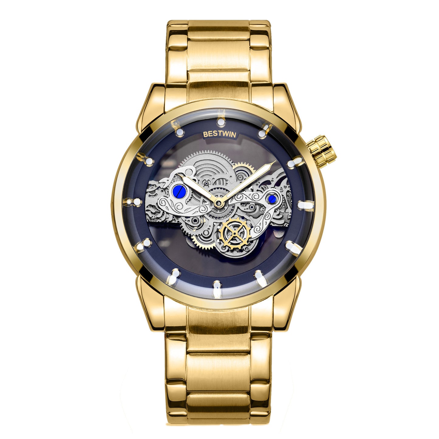 Persönlichkeit leuchtende hohle Quarz-Herrenuhr
