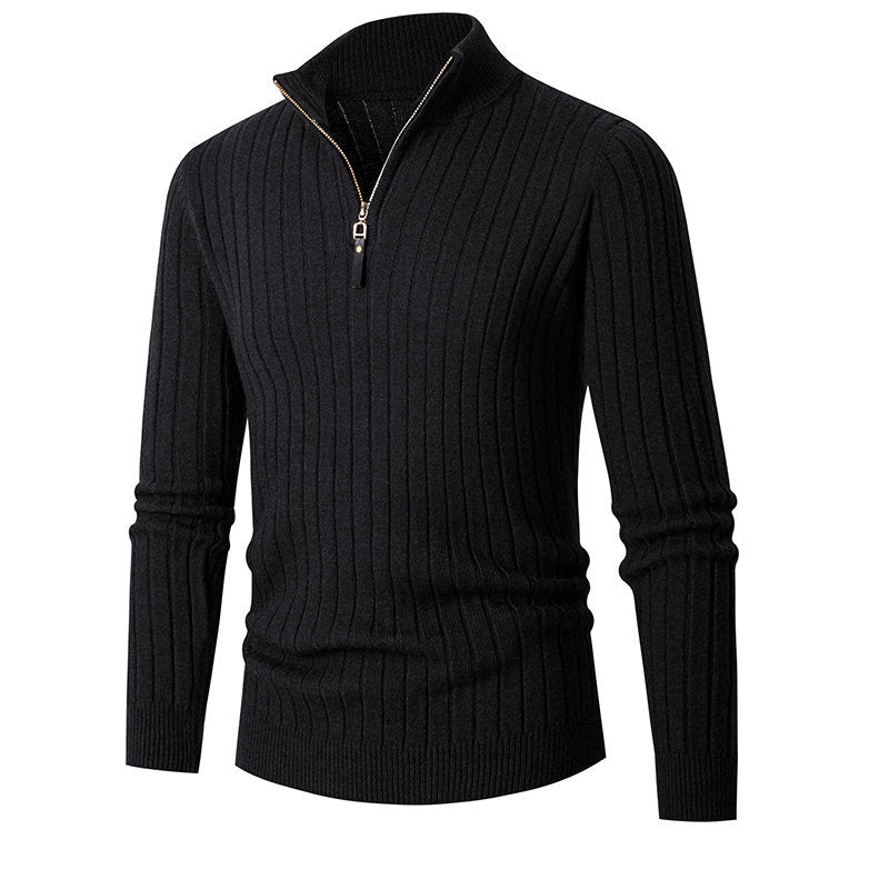 Rollkragenpullover mit Reisverschluss
