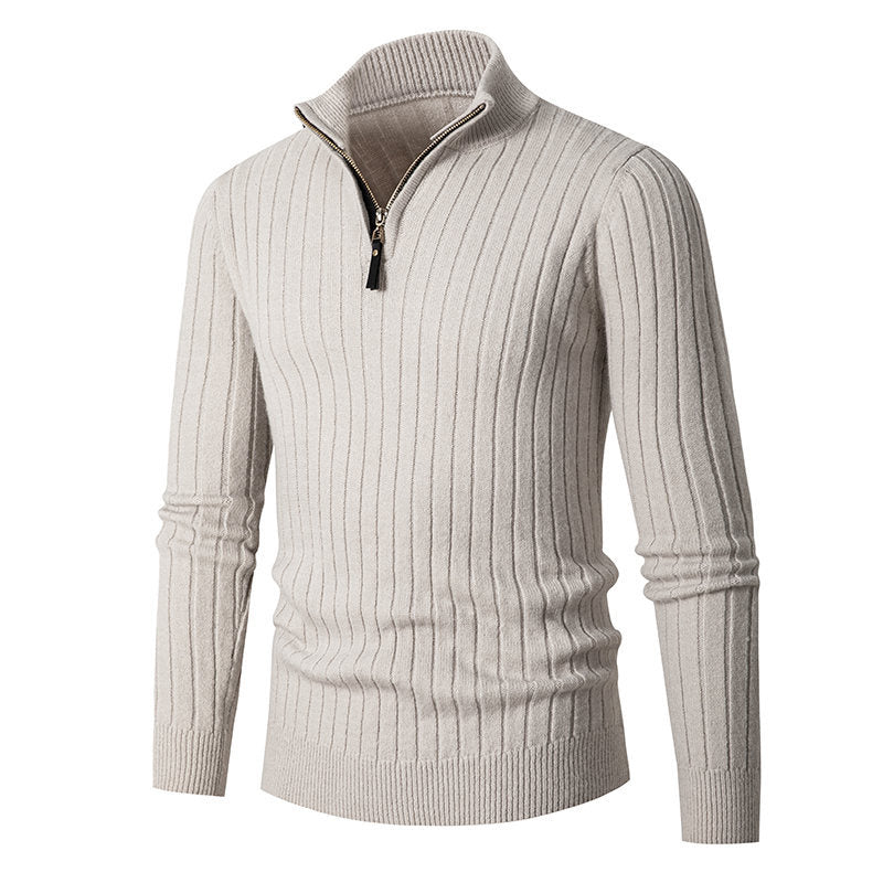 Rollkragenpullover mit Reisverschluss