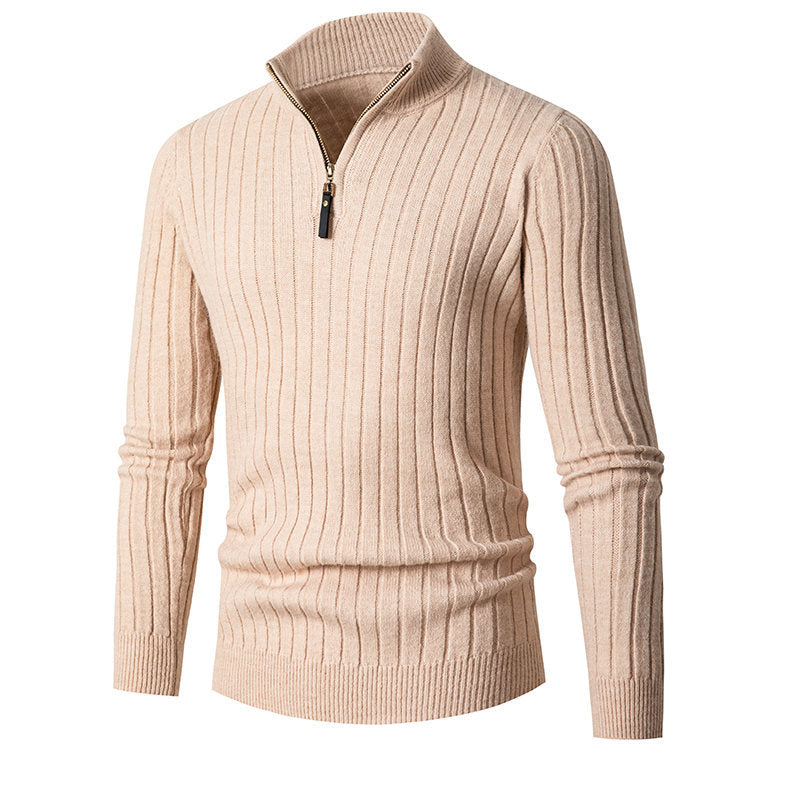 Rollkragenpullover mit Reisverschluss