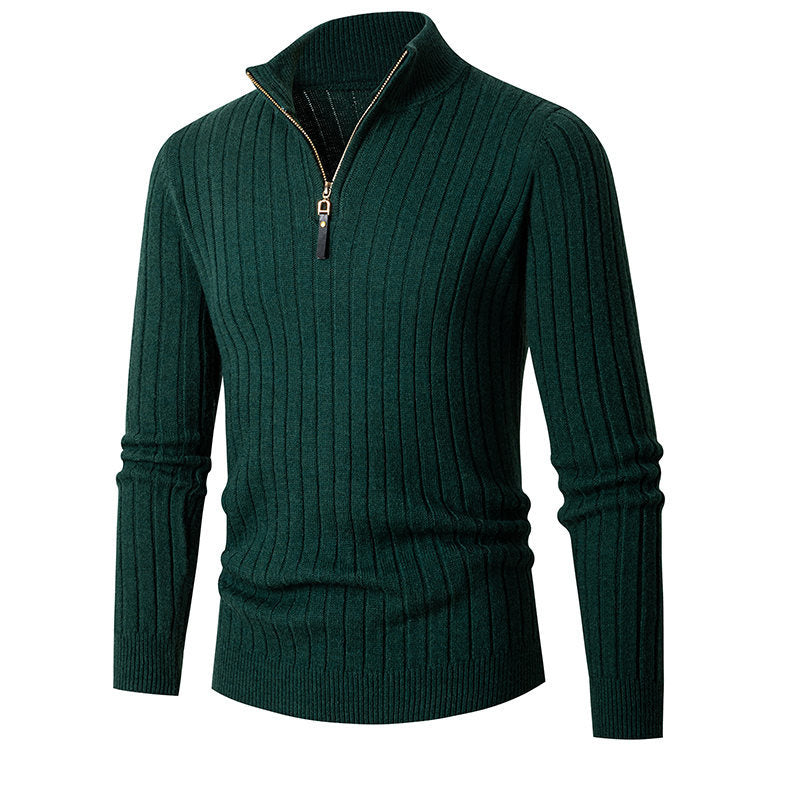 Rollkragenpullover mit Reisverschluss