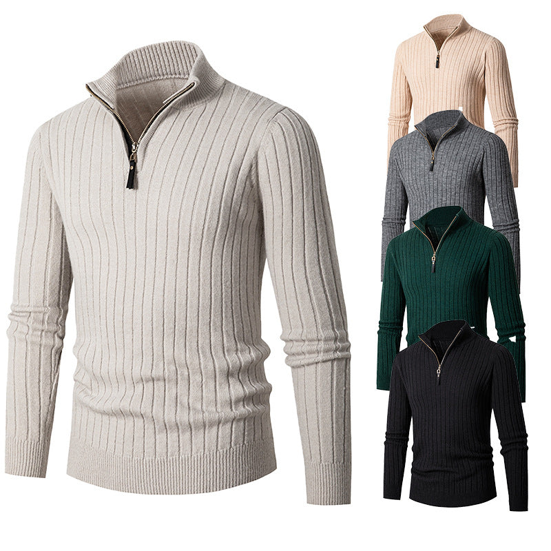 Rollkragenpullover mit Reisverschluss