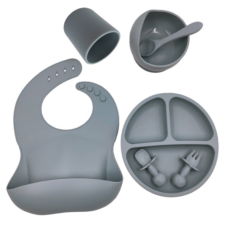 Ensemble de couverts pour bébé en silicone