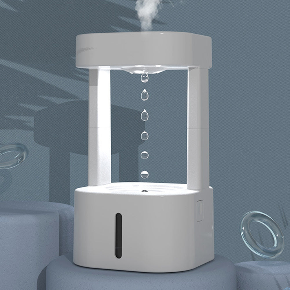 Kreativer Anti-Schwerkraft-Wassertropfen-Luftbefeuchter, Klimaanlage, Nebelspray, leises Schlafzimmer, Büro für den Haushalt, mit 580 ml Wassertank