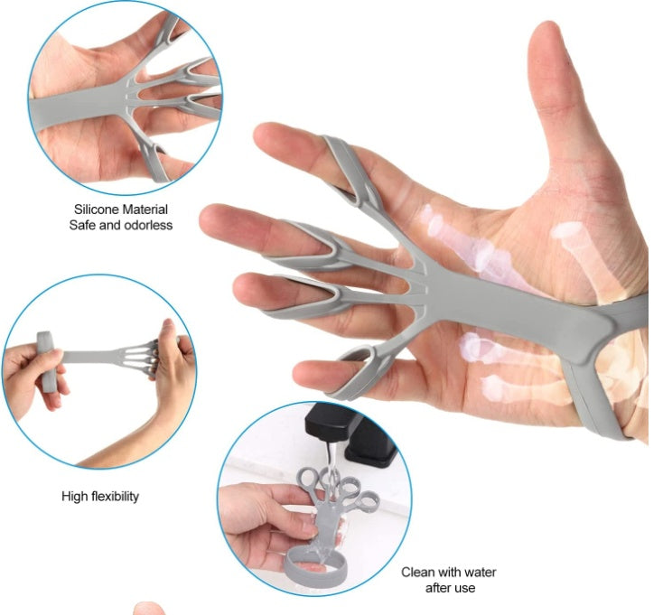 Silikon-Griffgerät, Finger-Übungsstrecker, Arthritis-Handgrifftrainer, Stärkung des Rehabilitationstrainings zur Schmerzlinderung