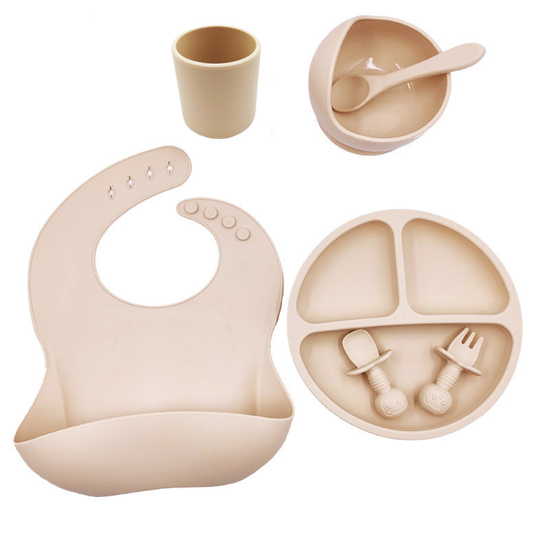 Ensemble de couverts pour bébé en silicone