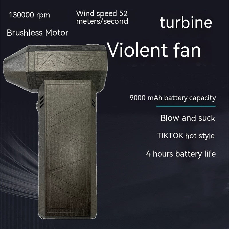 Turbo-Ventilator, leiser Hochleistungs-Jet-Ventilator, bürstenloser Motor, Luftstaubsauger, schnell aufladbares Staubgebläse, Luftgebläse