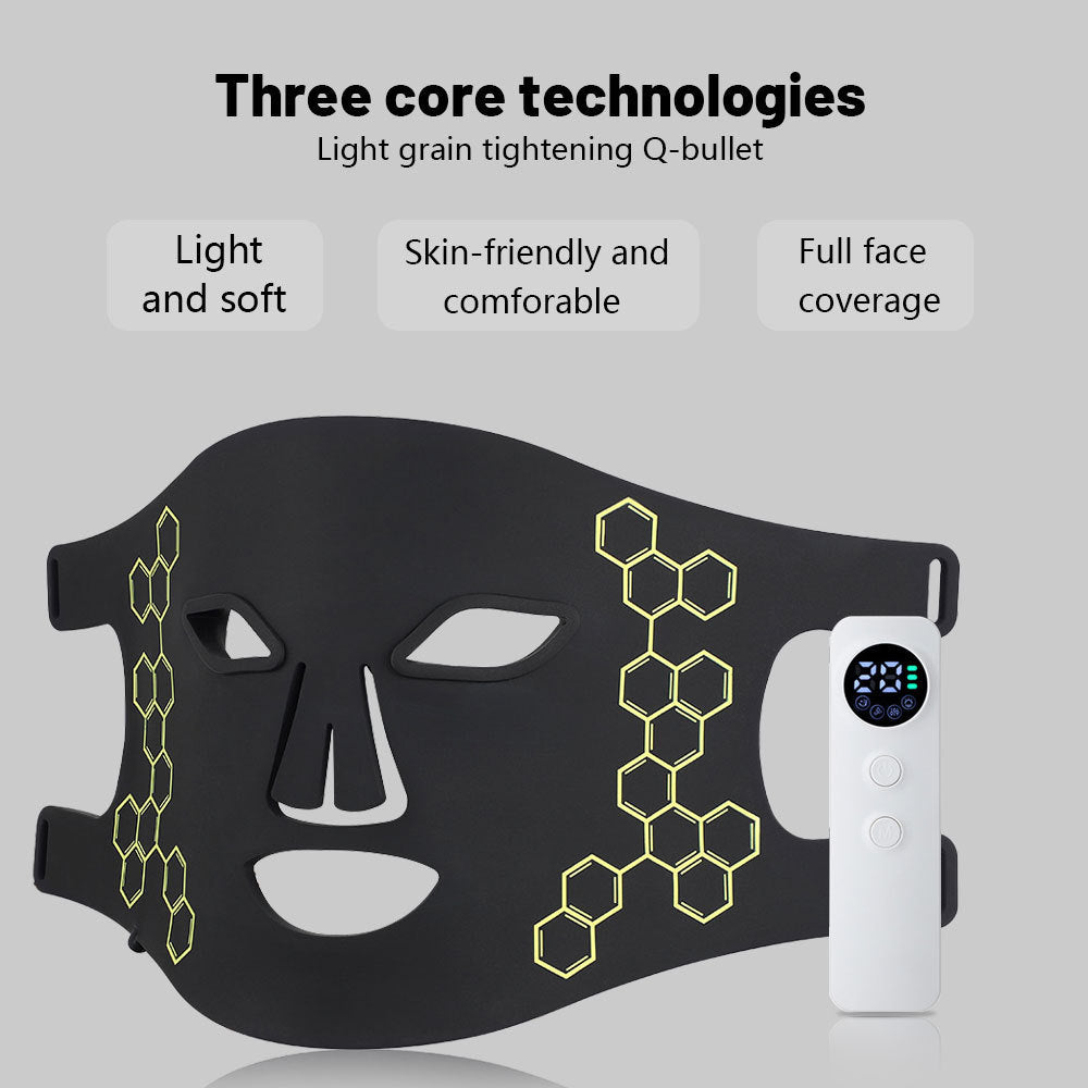 Haushalt Gesichts Silikon Phototherapie Schönheit Gerät LED