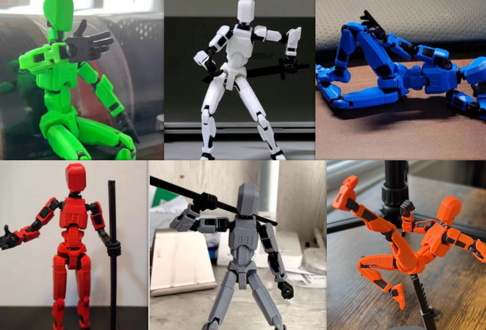 Beweglicher Shapeshift-Roboter 2.0 mit mehreren Gelenken, 3D-gedruckte Schaufensterpuppe, Action-Modell, Puppenspielzeug, Geschenk für Kinder