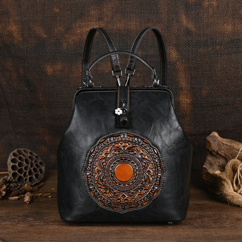 Freizeitreise Retro Prägung Damen Rucksack