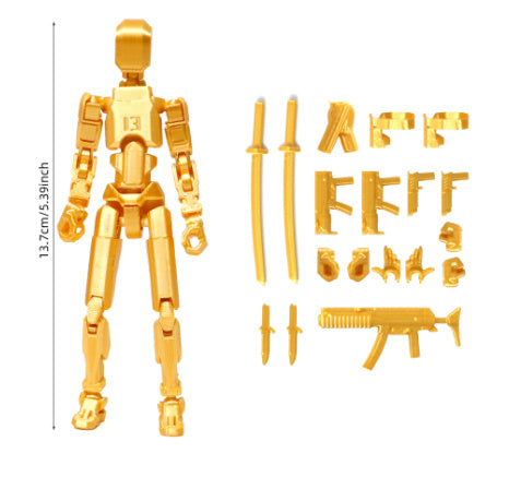 Beweglicher Shapeshift-Roboter 2.0 mit mehreren Gelenken, 3D-gedruckte Schaufensterpuppe, Action-Modell, Puppenspielzeug, Geschenk für Kinder